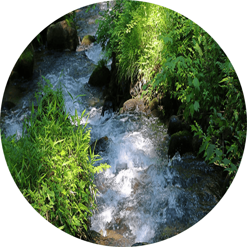 岐阜県中津川市の伏流水